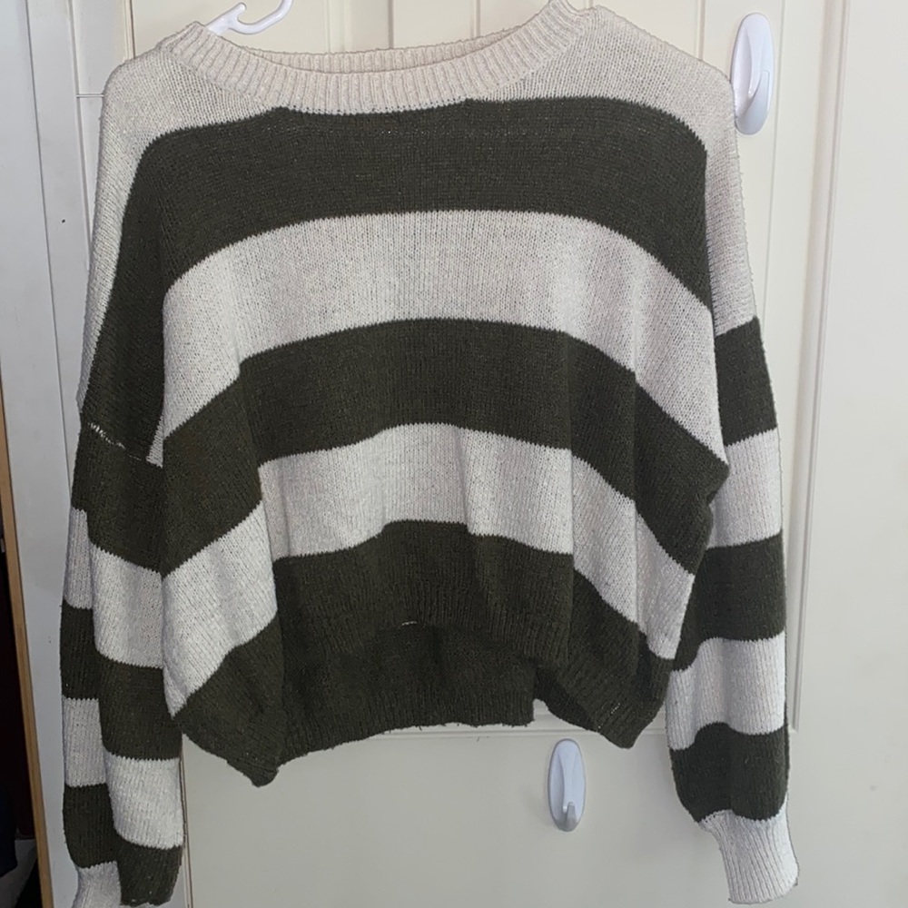 Striped Cropped Sweater